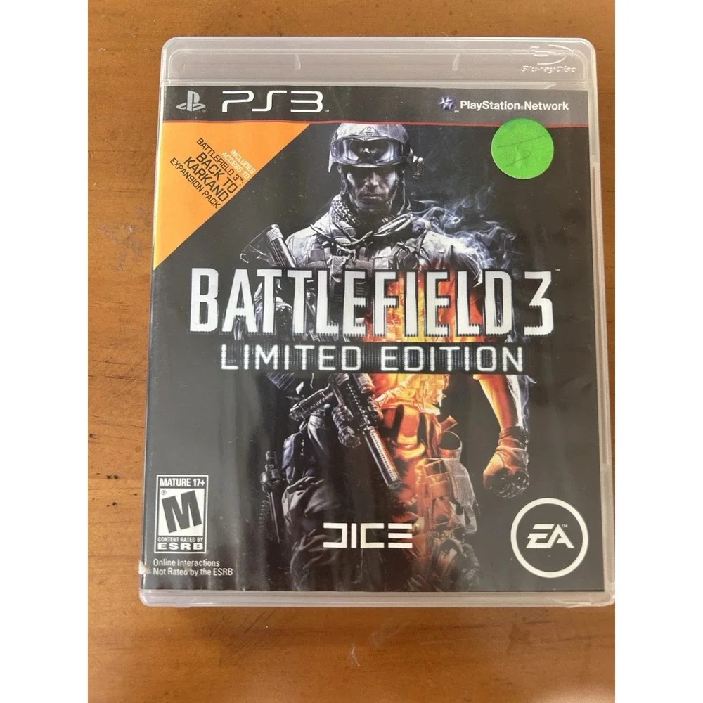 BATTLEFIELD 3 LIMITED EDITION PlayStation 3 PS3 Game